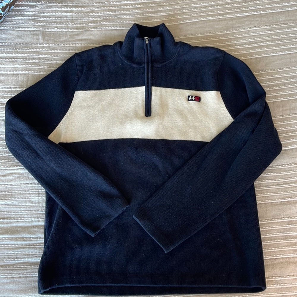 Mens Abercrombie & Fitch Q-zip Sweater